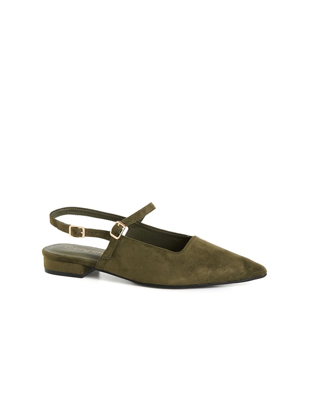 City Chic - WIDE FIT Paisley Slingback Flat