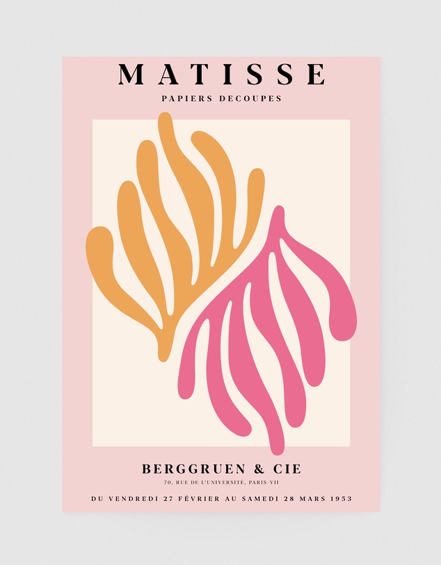 Inka Arthouse - Pink Coral by Henri Matisse Art Print