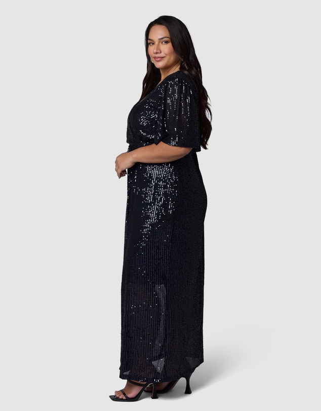 Pink Dusk by Curve Project - Lure Sequin Maxi Dress