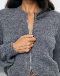AERE - Maely Knit Bomber Cardigan