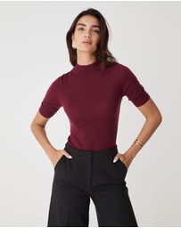Forcast - Ellen Wool Short Sleeve Knit
