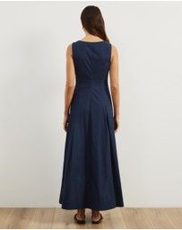 Atmos&Here - Ivy Square Neck Cotton Maxi Dress