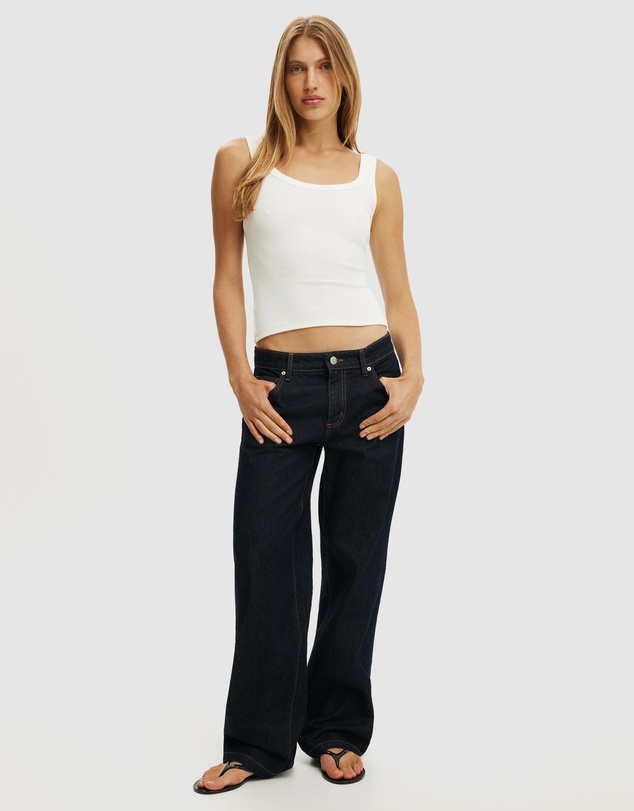 Cotton On - Blake Rib Scoop Tank