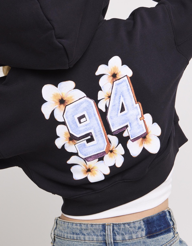 Subtitled - Hawaii Route 94 Cropped Zip Hoodie