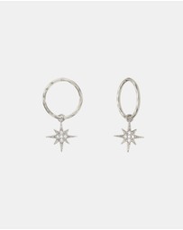 SAINT VALENTINE - North Star Mini Hoops - Silver