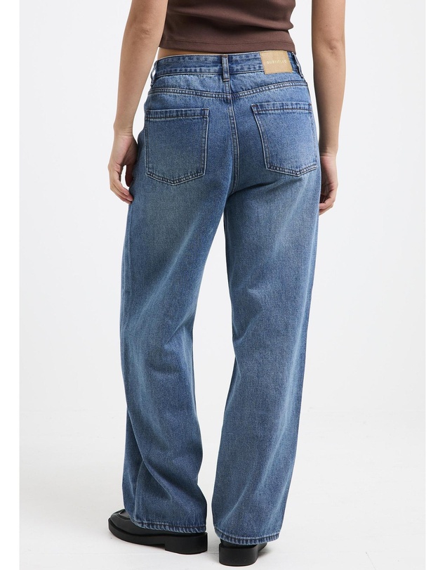 Subtitled - Alexa Mid Rise Denim Jeans Petite Relaxed