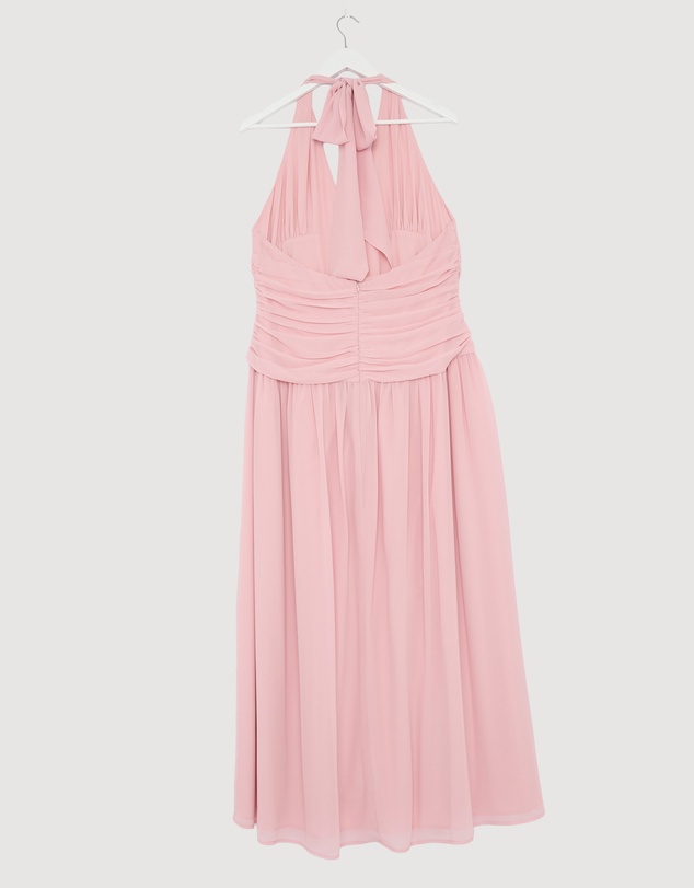 Revibe - Repaired CHANCERY Talara Halter Maxi Dress - AU 18