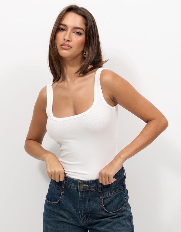 Dazie - Edie Rib Tank Top