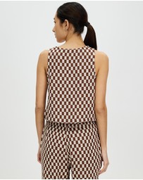 Brixton - Mykonos Small Check Tank