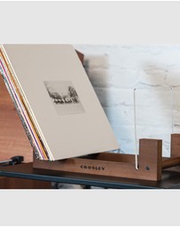 Crosley - Crosley Cruiser Bluetooth Portable Turntable - Silver + Bundled Crosley Record Storage Display Stand