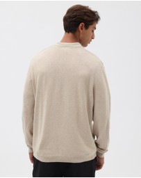 AERE - Premium Linen Blend Relaxed Knit Polo