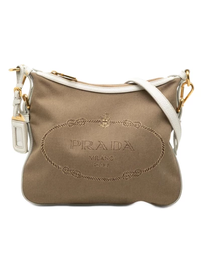 Pre-Loved by Azura Reborn - Pre-Loved Canvas Canapa Logo Crossbody
