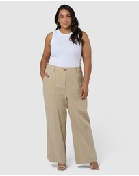 Something 4 Olivia - Lila Linen Wide Leg Pant