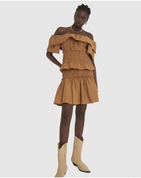 Zerafima - Helena Shoulder Frill Top