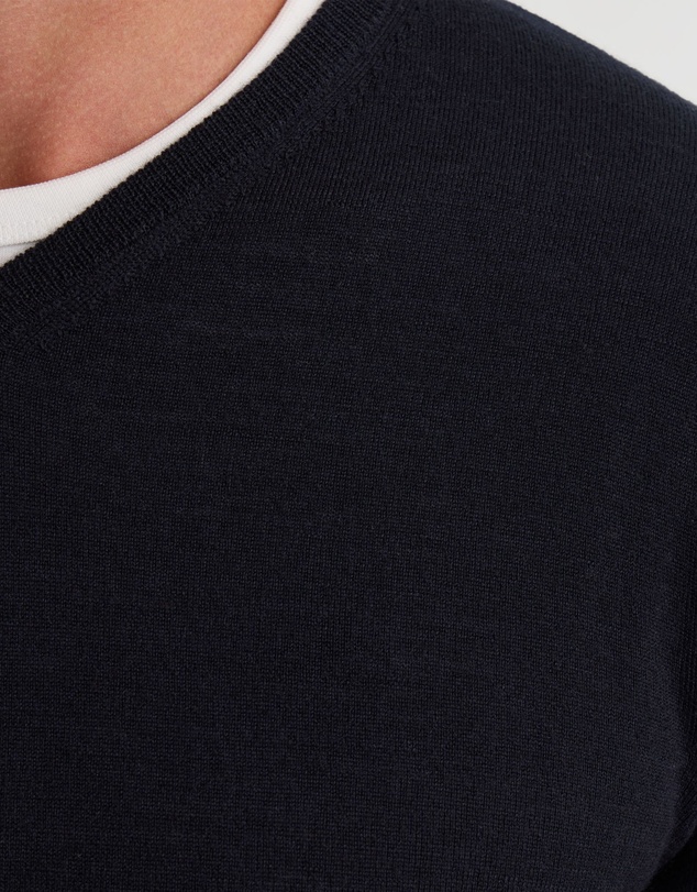 Oxford - Basic V-Neck Pure Wool Pullover