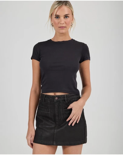 Rolla's - High Line Coated Mini Skirt