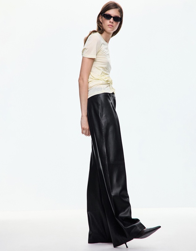 M.N.G - Wide Leg Faux Leather Trousers