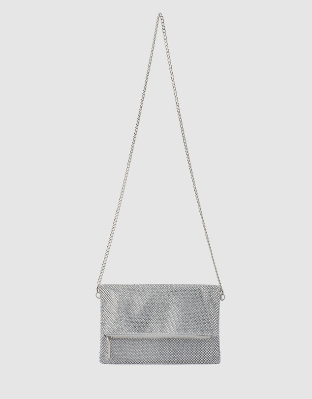 Olga Berg - Nicole Crystal Mesh Shoulder Bag