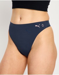 Modibodi - Puma X Modibodi Seamfree Active Hi Waist Period Thong Light Absorbency