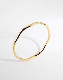 Lovisa - Gold Plated Thin Wavy Bangle