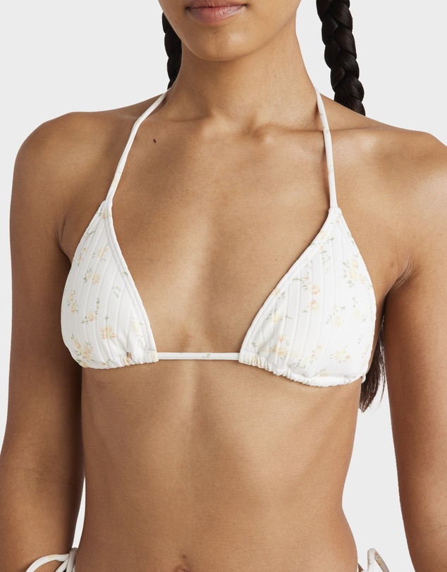 RVCA - Womens Blurred Ditsy Halter Slide Tri Bikini Top