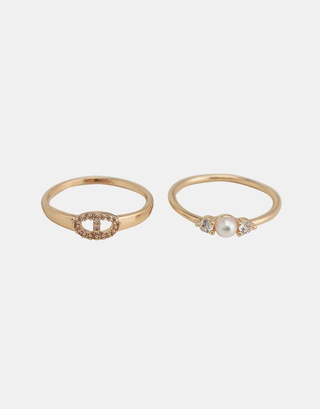 ALDO - Glampearl Duo Ring Set