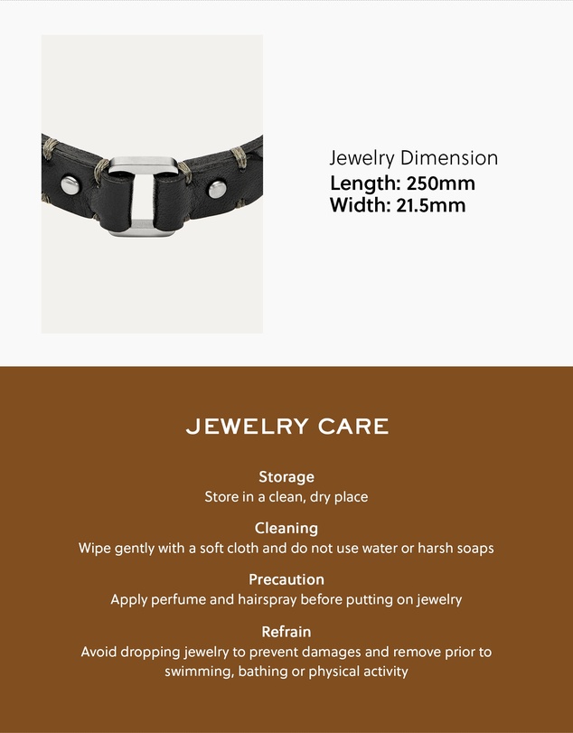 Fossil - Machine Black Bracelet
