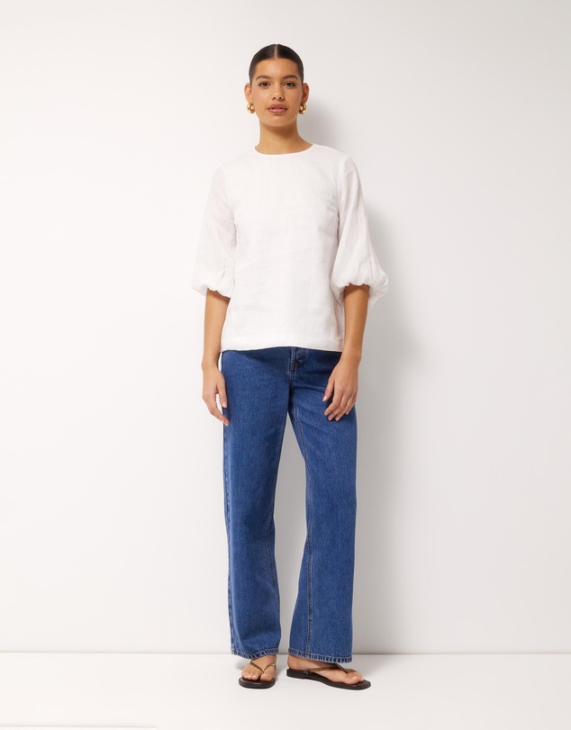 AERE - Sadie Linen Top