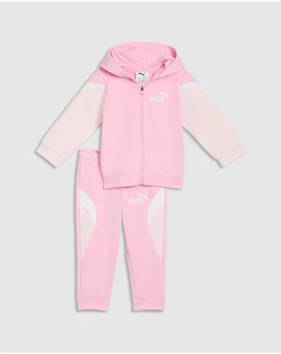 Puma - Minicats ESS Block Hooded FZ Set TR - Babies-Kids