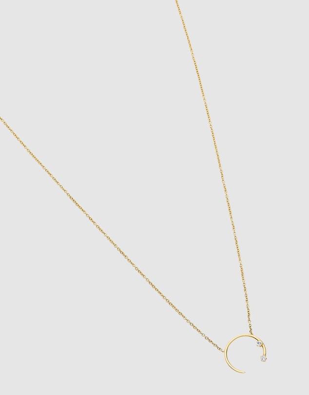 Luna Rae - Solid Gold - Eclipse Diamond Necklace