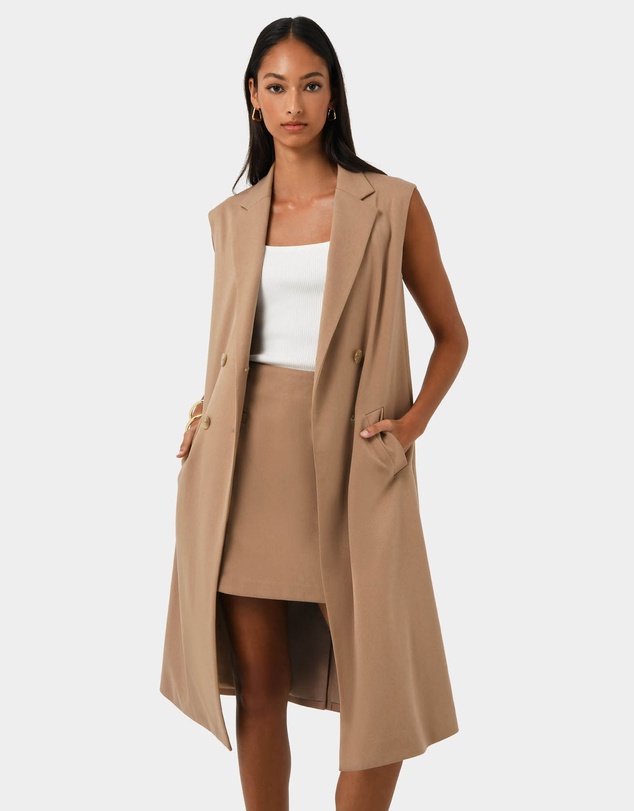 Forcast - Kiya Longline Sleeveless Vest