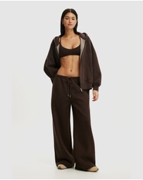 Cotton On Body Active - Plush Tie Waist Wide Leg Sweatpants