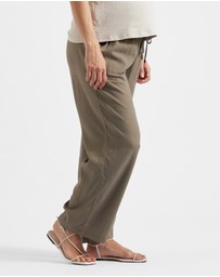 Ripe Maternity - Indi Wide Leg Linen Pant
