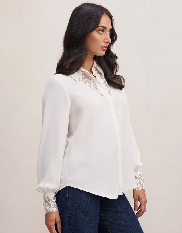 Forever New - Hannah Lace Trim Shirt
