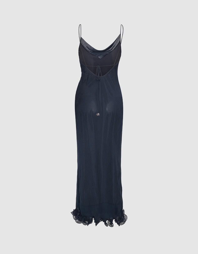 ROTATE - Chiffon Ruffle Slip Dress