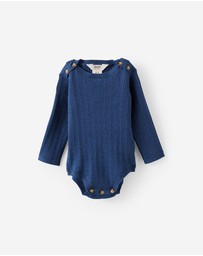 Cotton On Kids - Organic Blend Knit Long Sleeve Bubbysuit