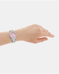 DKNY - Evening Silver 30mm Pink Dial Womens Watch