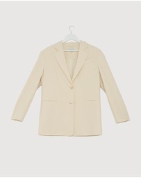 Revibe - Repaired Shona Joy Irena Oversized Tailored Blazer - AU 10