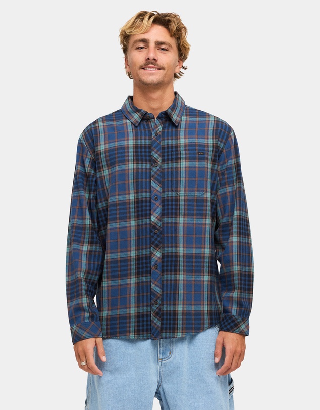 Billabong - Mens Coastline Long Sleeve Flannel Shirt