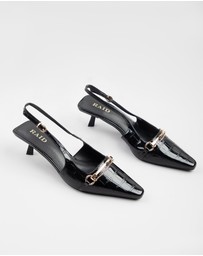 RAID - Alique Shoes with slingback strap in Black