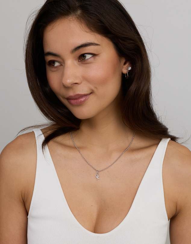Michael Hill - Star Motif Micro Pendant with Cubic Zirconia in Sterling Silver
