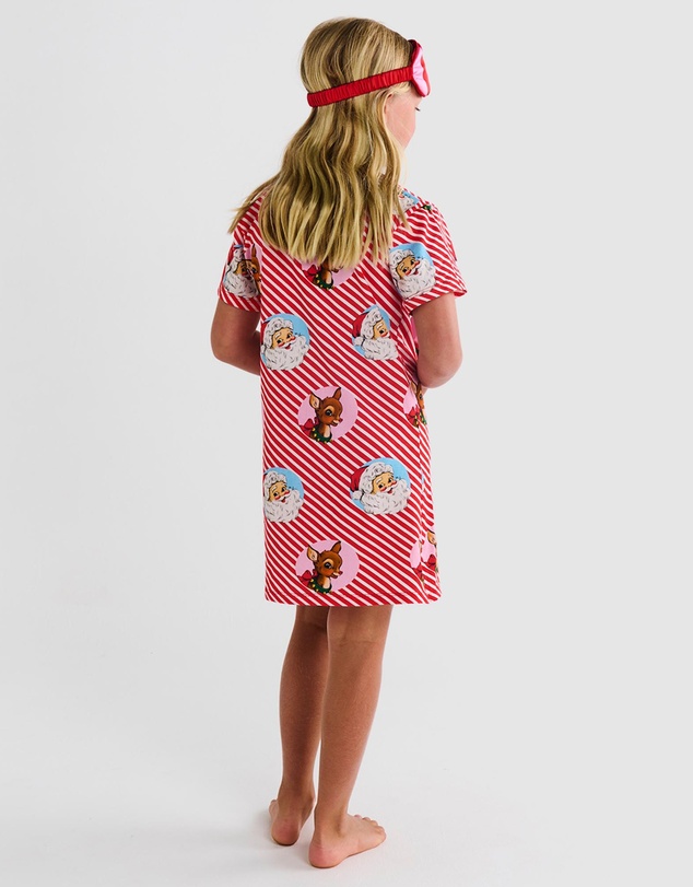 Kip&Co - I Love Christmas Spot Organic Cotton Short Sleeve Nightie - Kids