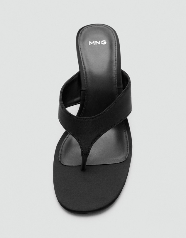 M.N.G - Satin Strap Wedge Sandals