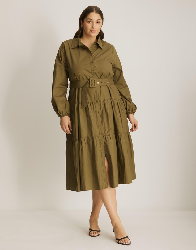 Atmos&Here Curvy - Aria Two Tiered Maxi Dress