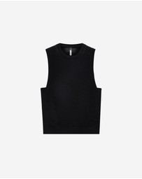 Calibre - Mesh Knit Crew Neck Tank Black