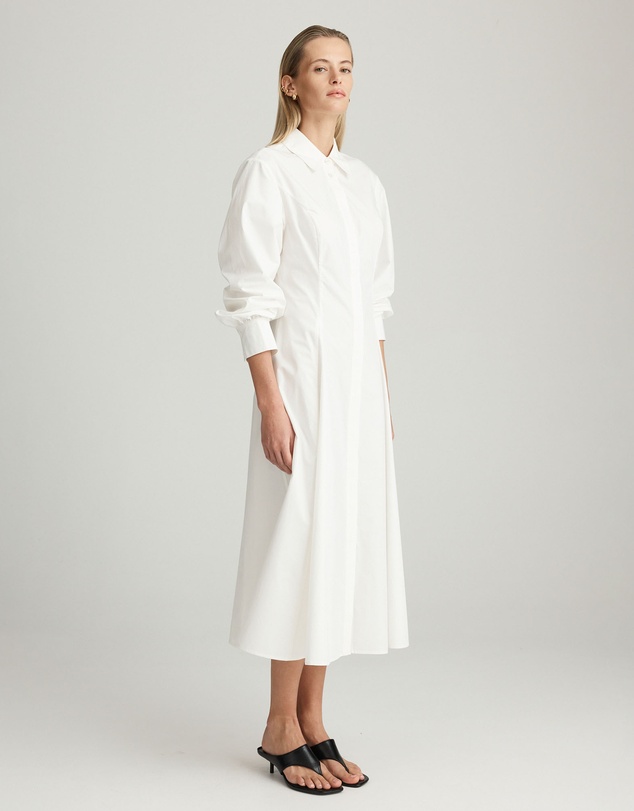 Mattir - Utility Shirt Dress White