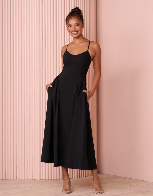 Azzurielle - Udile Sweetheart Midi Dress