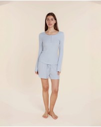 Gingerlilly - Lille Ribbed Long Sleeve Henley Top