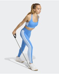 adidas Performance - Optime Essentials Workout 3-Stripes Medium Support Bra Womens