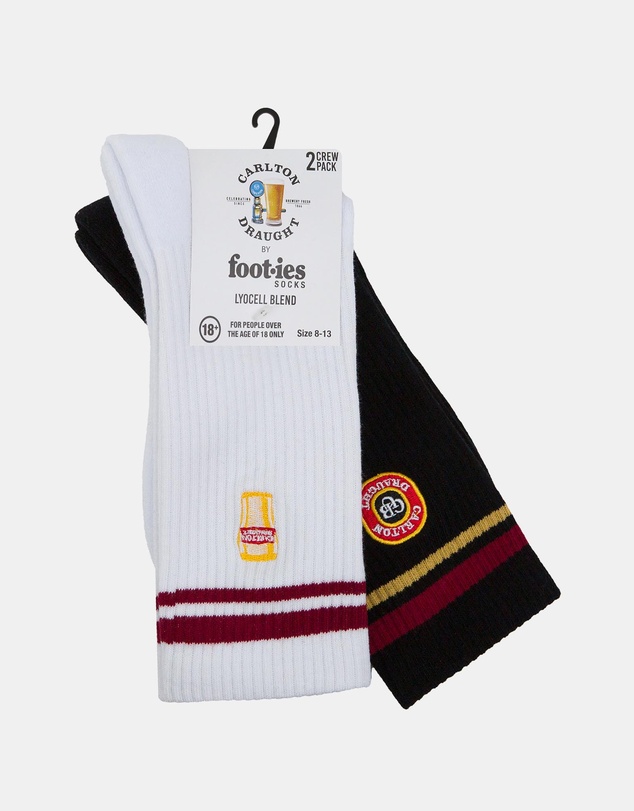 American Needle - Carlton Draught Pint Logo Sneaker Sock 2-Pack